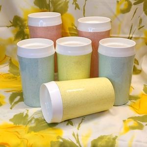 Mid century insulated melmac cups